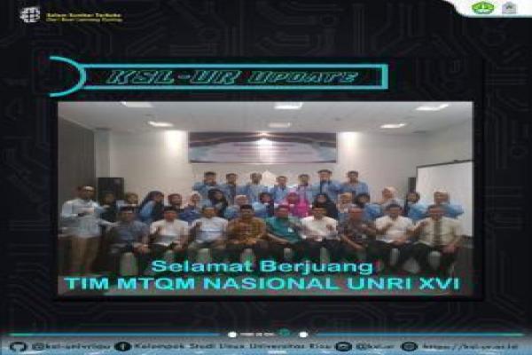 Kafilah Utusan UNRI mengikuti perlombaan Desain Aplikasi Al-Quran(DAQ) pada MTQ Mahasiswa Nasional XVI di Universitas Syiah Kuala Aceh